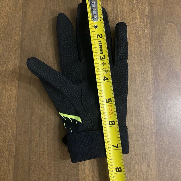 Under Armour Clean Up Batting Gloves Black Green Youth SM Baseball Softball - Picture 8 of 8